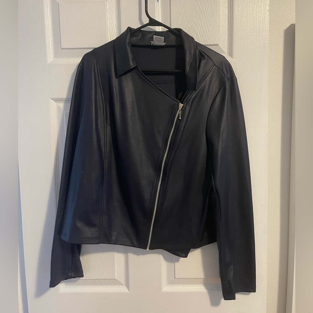 Faux leather jacket